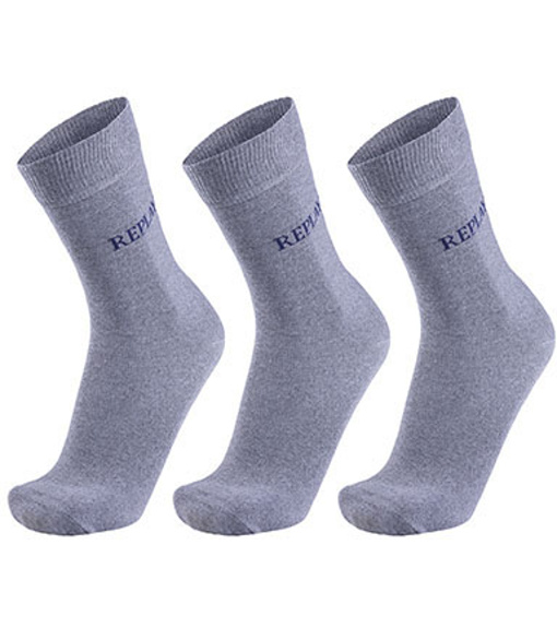 Grey Melange -  / Dark Blue