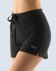 Šortky krátke v pase na šňůrku jednofarebné 930007P GINA