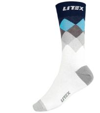 Dizajnové ponožky 9A006 LITEX svetlo šedá