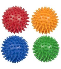 Masážna loptička ježko s bodlinkami - 9,2 cm Igel Ball YATE červená