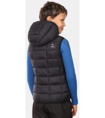 Chlapčenská zateplená vesta TOMM-JB KILPI Čierna