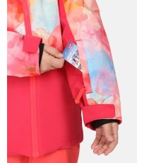 Dievčenská lyžiarska bunda SAMARA-JG KILPI Ružová