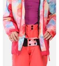 Dievčenská lyžiarska bunda SAMARA-JG KILPI Ružová