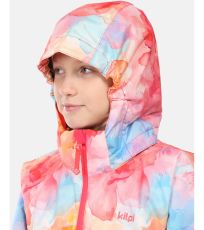 Dievčenská lyžiarska bunda SAMARA-JG KILPI Ružová