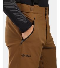 Pánske lyžiarske nohavice - väčšej veľkosti METHONE-M KILPI Hnedá