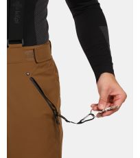 Pánske lyžiarske nohavice - väčšej veľkosti METHONE-M KILPI Hnedá