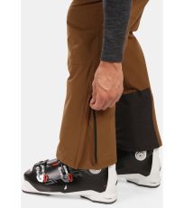 Pánske lyžiarske nohavice - väčšej veľkosti MIMAS-M KILPI Hnedá