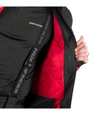 Pánska lyžiarska bunda BALINT NORTHFINDER červená-čierna