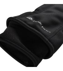 Unisex lyžiarske softshellové rukavice KAHUG ALPINE PRO čierna