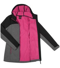 Dámsky softshellový kabát LYANA LOAP Tap Shoe Melange / Pink