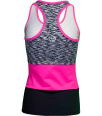 Dámske funkčné tielko STRIPE ReHo čierna-ružová