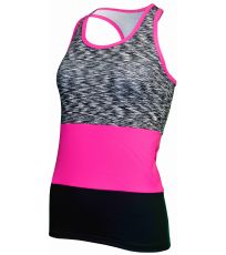 Dámske funkčné tielko STRIPE ReHo čierna-ružová