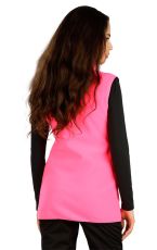 Dámska fleecová vesta 7D295 LITEX reflexne ružová