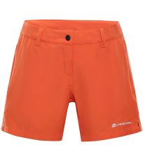 Dámske šortky CUOMA 2 ALPINE PRO tmavo oranžová