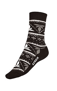 Unisex termo ponožky 9A036 LITEX čierna