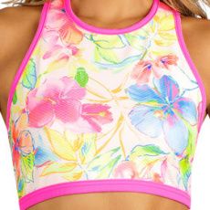 Plavkový športový top bez výstuže 6E340 LITEX