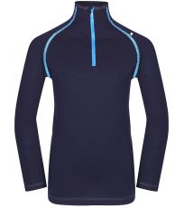 Detské spodné tričko s dlhým rukávom - merino GENETO ALPINE PRO mood indigo