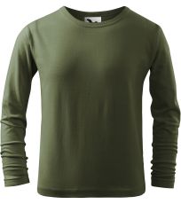 Detské tričko Long Sleeve 160 Malfini khaki