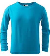 Detské tričko Long Sleeve 160 Malfini tyrkysová