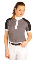 Tričko dámske s krátkymi rukávmi J1146 LITEX hnedo šedá