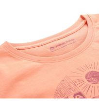 Dámske bavlnené triko ECCA ALPINE PRO peach pink