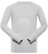 Pánske funkčné spodné tričko s dlhým rukávom AMBOS ALPINE PRO tmavo šedá
