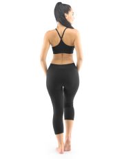 Unisex legíny 3/4 dĺžka 95032P GINA čierna
