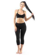 Unisex legíny 3/4 dĺžka 95032P GINA čierna