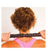 Masážna tyč Massage Roller AMAYA čierna/žlutá