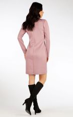 Dámske šaty s dlhým rukávom 7F083 LITEX Tmavo fialovoružová