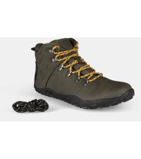 Unisex vysoká outdoorová barefoot obuv BARE HIGH WP-U KILPI Tmavo zelená