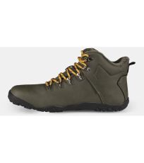 Unisex vysoká outdoorová barefoot obuv BARE HIGH WP-U KILPI Tmavo zelená