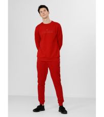 Pánska bavlnená mikina H4L22-BLM350 4F PINK