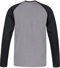 Pánske tričko s dlhým rukávom HANES HANNAH Steel gray/anthracite