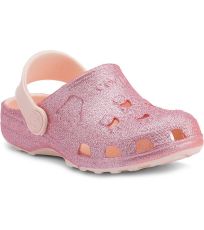 Detské sandály LITTLE FROG COQUI Candy pink glitter