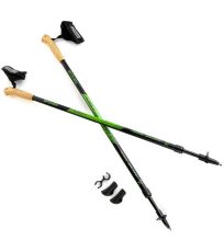 Nordic Walking palice čierno-zelené RUBBLE Spokey