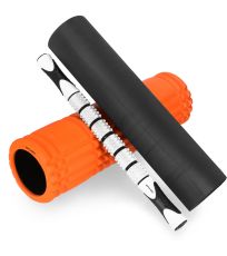 Fitness masážny valec 3v1 - oranžovo-čierny MIX ROLL Spokey 