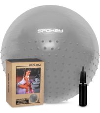 Gymnastická lopta 2v1 - šedá HALF FIT Spokey