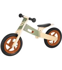 Detské drevené odrážadlo khaki WOOD RIDE DUO Spokey 