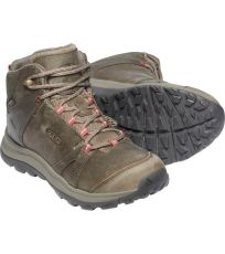 Dámska vysoká treková obuv TERRADORA II LEATHER MID WP W KEEN magnet/plaza taupe