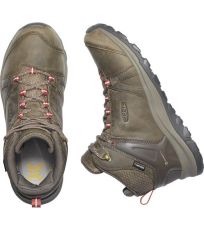 Dámska vysoká treková obuv TERRADORA II LEATHER MID WP W KEEN magnet/plaza taupe