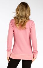 Dámsky rolák s dlhým rukávom 7F120 LITEX Tmavo ružová