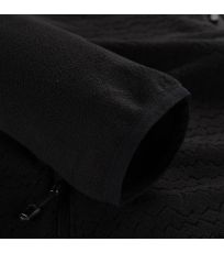Pánska outdoorová fleece mikina SIUS 3 ALPINE PRO čierna