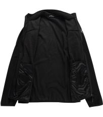 Pánska outdoorová fleece mikina SIUS 3 ALPINE PRO čierna