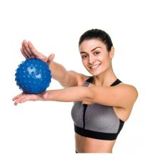 Masážna loptička 13-16 cm ACTIVA MEDIUM Ledragomma modrá