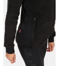 Dámska chlpatá fleecová mikina NORKA-W KILPI Čierna