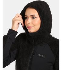 Dámska chlpatá fleecová mikina NORKA-W KILPI Čierna