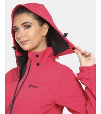 Dámska softshellová bunda - väčšia veľkosť RAVIA-W KILPI Ružová