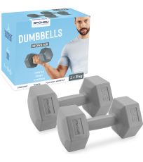 Súprava šesťhranných činiek 3 kg (2ks) MONSTER Spokey 