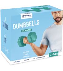 Súprava šesťhranných činiek 5 kg (2ks) MONSTER Spokey 